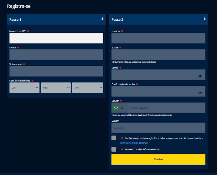 Estrela Bet cadastro