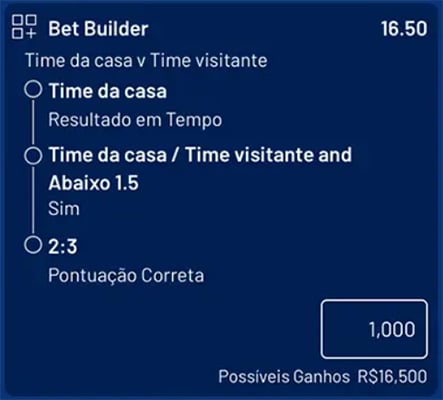 Recurso de "criar aposta" 