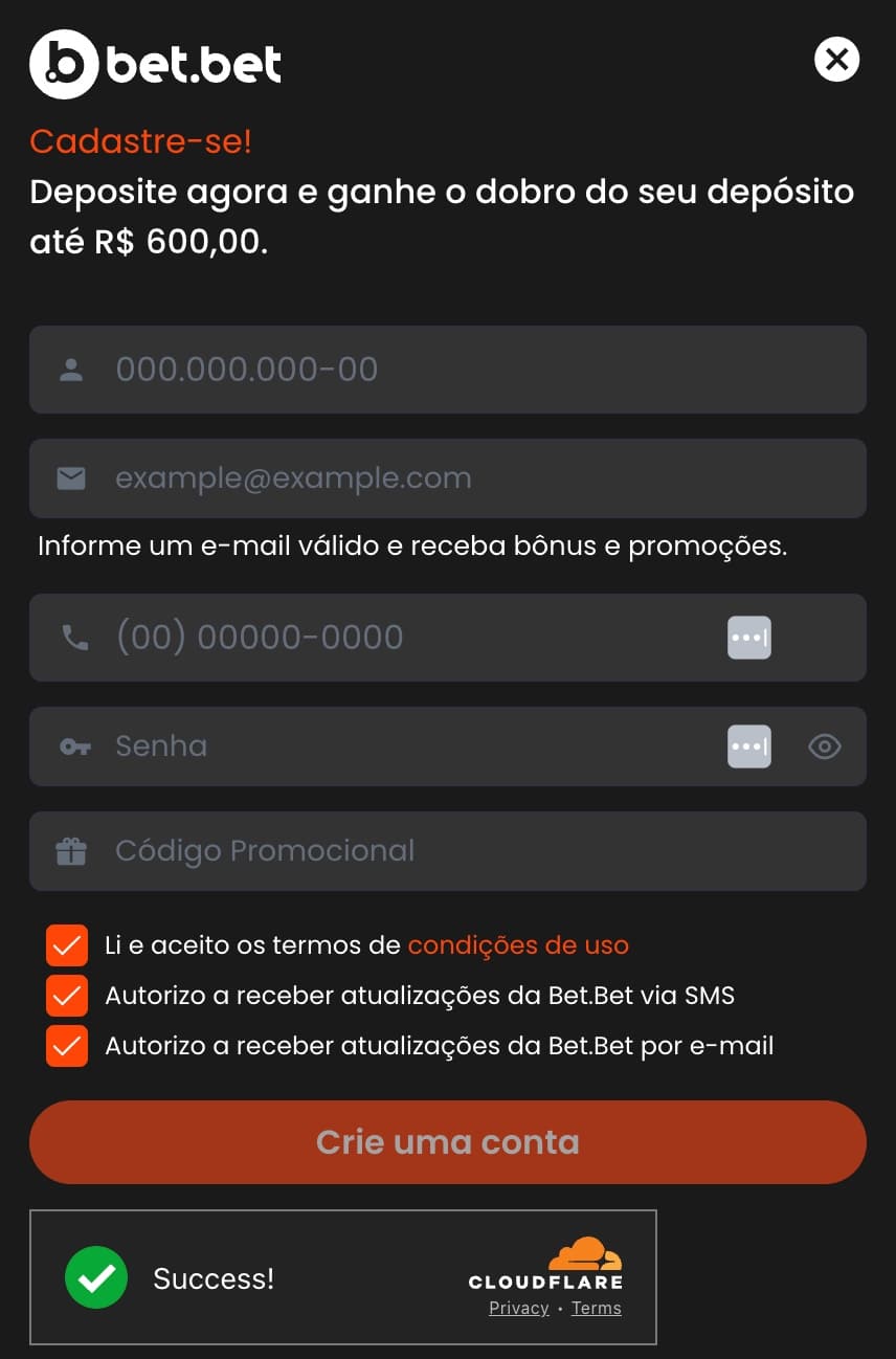 Como se cadastrar na Betbet e come&ccedil;ar a jogar
