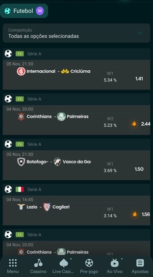 funcionalidade top bets