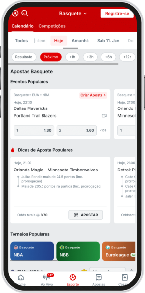 P&aacute;gina inicial da Superbet