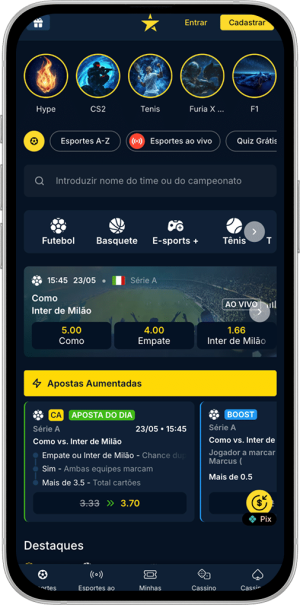 Página inicial da Estrelabet