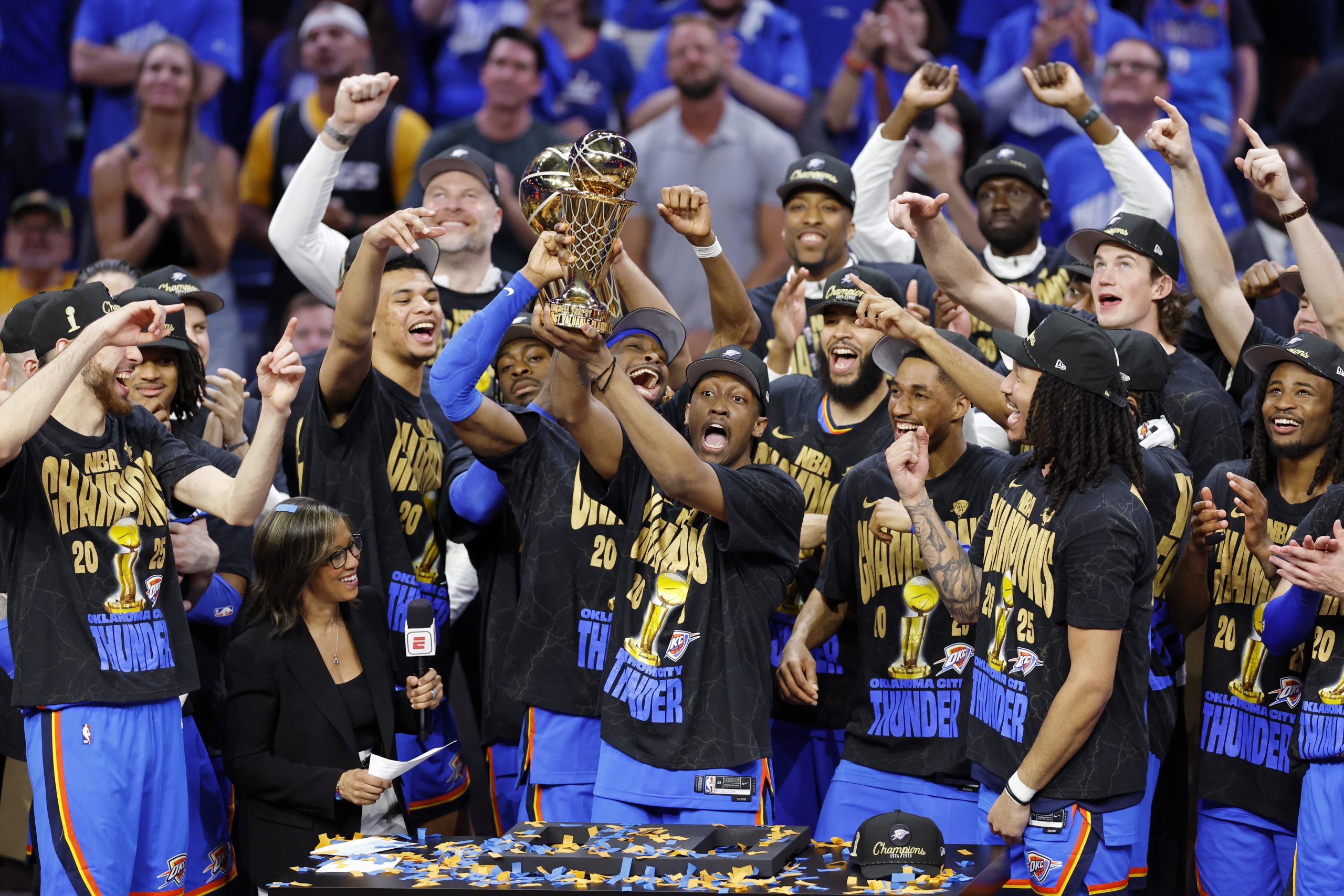 Oklahoma City Thunder &eacute; o atual campe&atilde;o da NBA