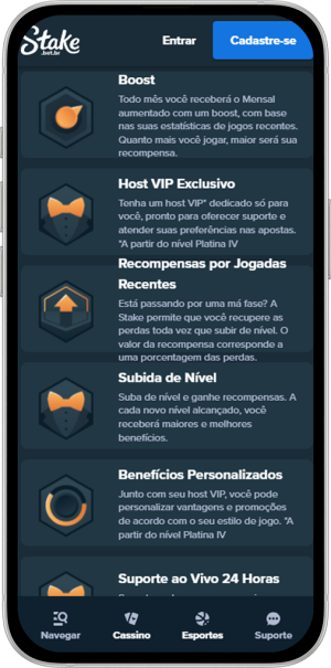 Benef&iacute;cios do Clube VIP da Stake