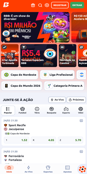 Op&ccedil;&otilde;es de apostas na Betano Brasil