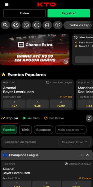 KTO libera aposta sem risco com promoção Chance Extra