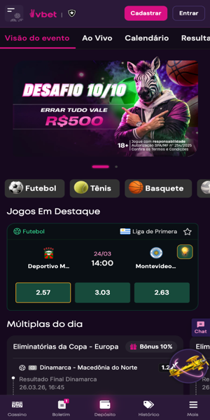 Imagem da plataforma Vbet e sua opera&ccedil;&atilde;o de apostas esportivas no Brasil